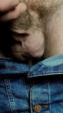 Jerk and cum in jeans skirt thumbnail