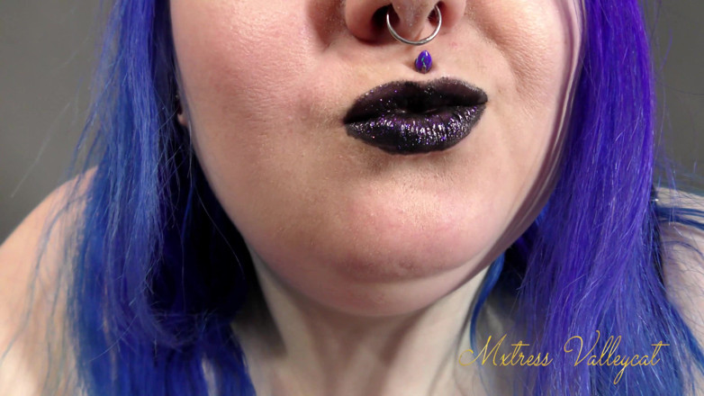 Mxtress Valleycat: Zwarte lippenstiftfetisj