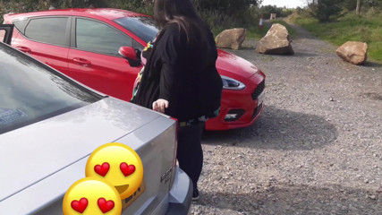 SSBBWLadyBrads: BELLA DONnona SSBBW lotta per adattarsi in auto + papere