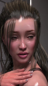 Awam Sophia真正的性爱 - 当水被切断时，索菲亚走进大学浴室，需要...并找到了 Clark 等待