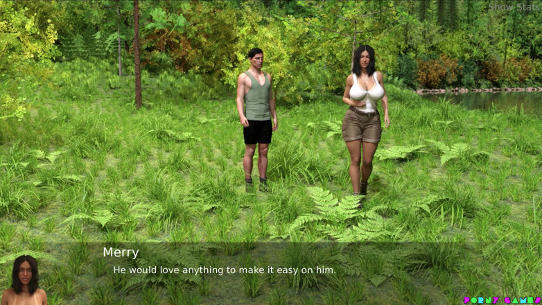 Porny Games: 热辣人妻项目 - 在户外裸体，和你的丈夫在一起 （93）