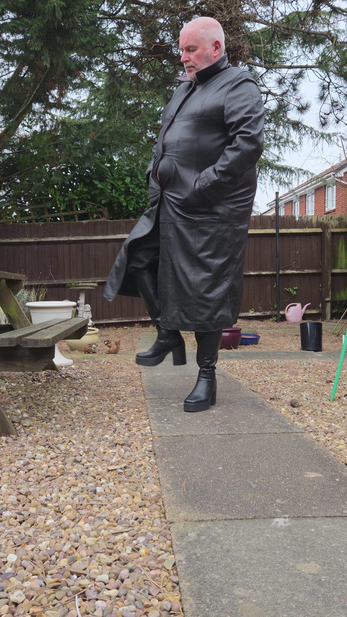 Leatherman63: Leren loopgravenjas