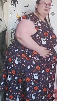 SSBBW 할로윈 패션 운반 꽃