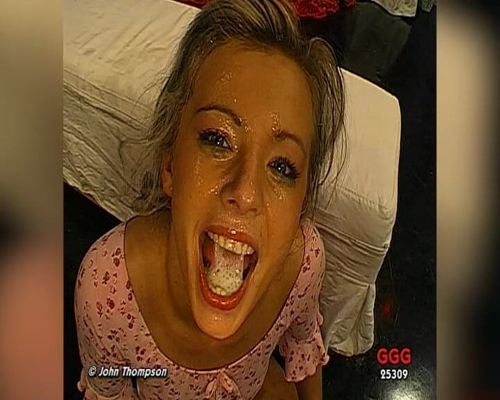 GANGBANG and BIG BOOBS: Blonde Bukkake Slut Swallows Loads From Multiple Cocks