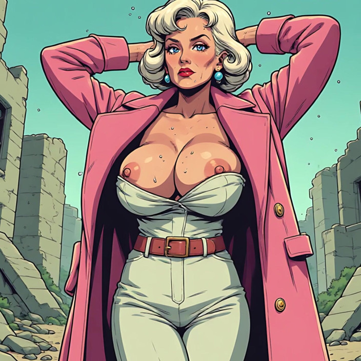 AI Porn: Comic Style – Tetek Keluar Seni