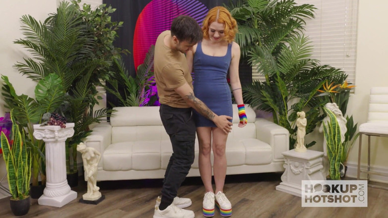 Hookup Hotshot: A Big Dick Wrecks Ginger Whore Riley Jean's Pink Holes...