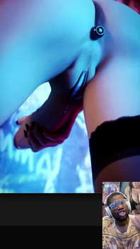 Horny Moist Dripping Bald Pussy Transgender Jerks Herself off for You
