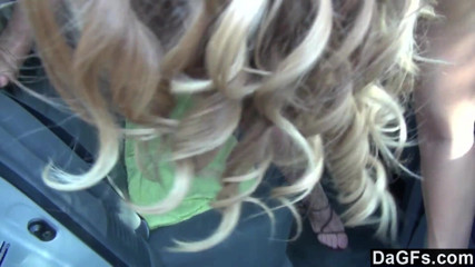 Dagfs: Hairy beauty Alyssa Branch gets fucked in the car