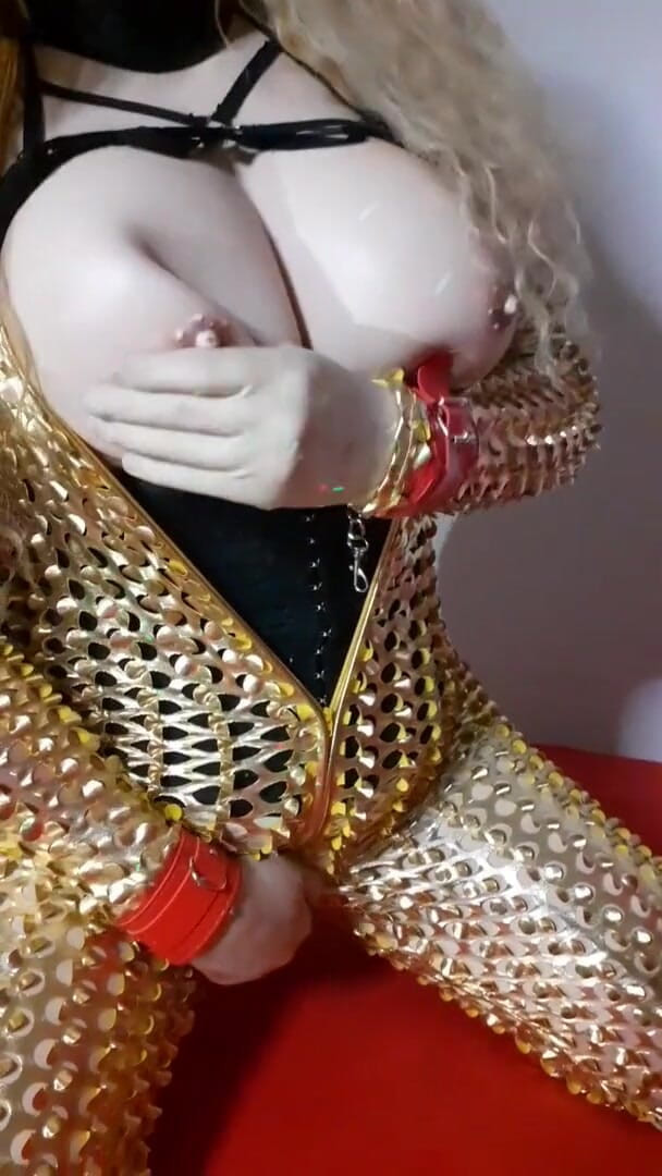 Erica Doll: Golder catsuit