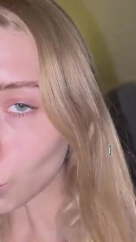 18yo Petite Blonde Covered in Sloppy BBC Cum