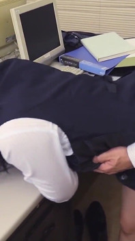 Japanese Babe Gets Her Bush Pounded Hard by a Colleague at Work After Sucking Him