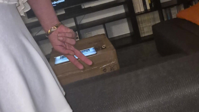 SavageHeater59: Bílá krátká sukně Ass Watcher