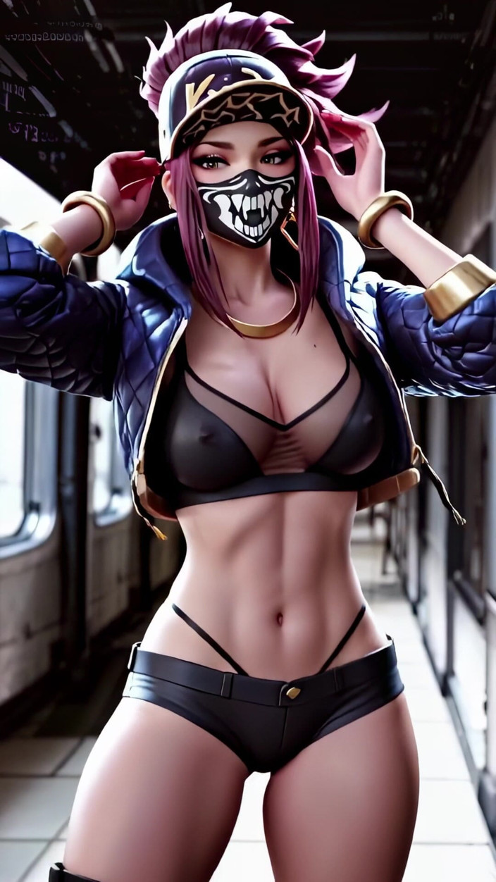 3D-Hentai Games: A Dança Sassy da Akali (exid - Ah sim)
