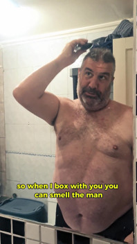 Before the Fight - Silver Daddy Boxer POV