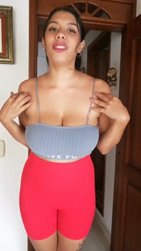 Busty MILF with a Foam Bikini