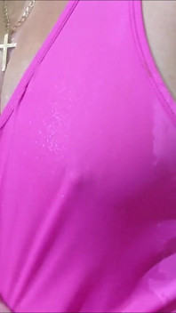 Sex Toy Blowjob and Dildo Fucking with Anal Play in the Shower in a Wet Tshirt