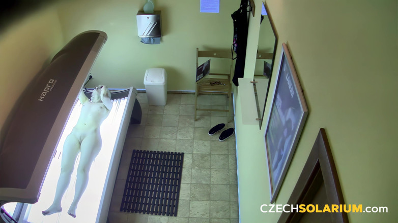 Czech Solarium: Czech Solarium 323: Blonde Puts on a Flirty Solarium Show
