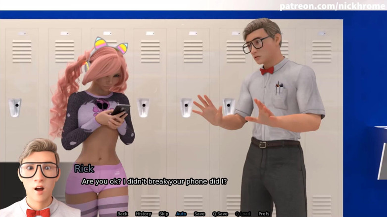 Visual Novels: SexBot 41 - streberin mit brille mit milfs