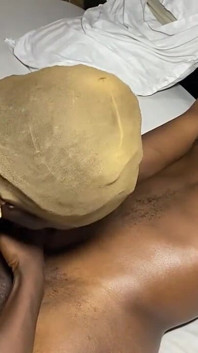 Perverse zwarte tengere studente kwam voor seksuele thuisles