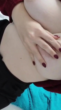 Before Work Touching My Boobs