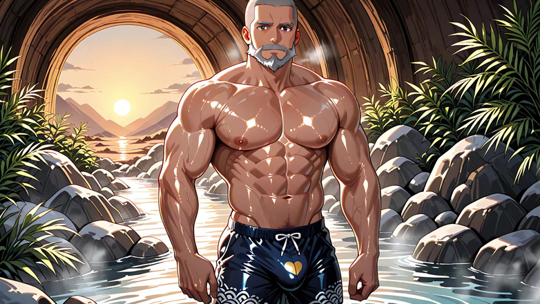 Erotic Man: Ai porno, muskel-männer mischen softcore-beule