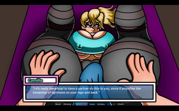 EroticKrisso: Milfpursuit-tělocvična Blonďatá MILF škádlení čůráka stříkání v kalhotách na jógu