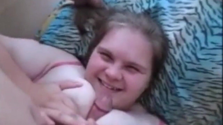Fat House Wife: Massive tits wife gets titty fucked &amp; suck dick at same...