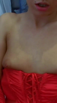 Hot and sexy brunette with small tits can't wait to have her wet tight pussy fucked by a nice cock