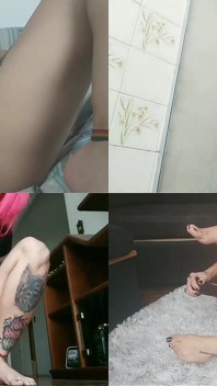 Naughty Young Woman Fooling Around When Her Parents Leave the House.