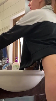Slave Cleans Mistress Kira's Ass with Tongue After Gym - Rimjob Femdom