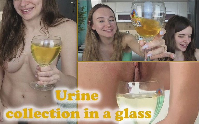 Multiple Rounds of Pissing in Glass (Margo & Alisa)