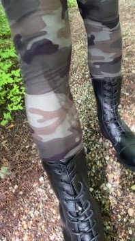 Tranny Dom Petplay! Good Little Can Sniff Her Ass and Cum on Her Boots! POV JOI