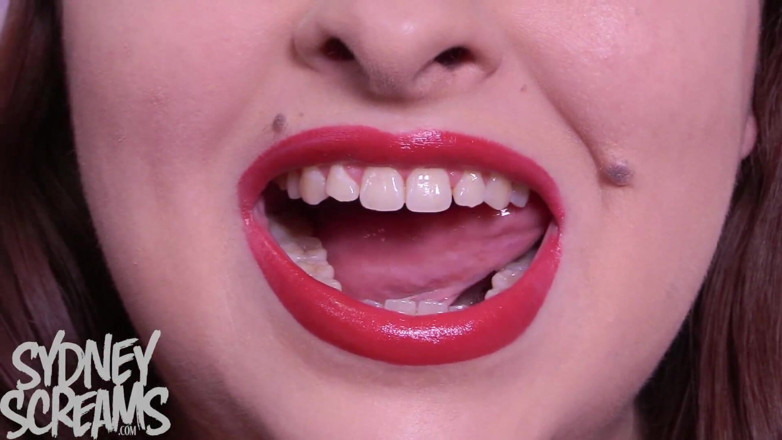 Sydney screams fetish: Hard Finger Biting - HD Wmv