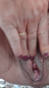 Pussy Masturbation and Urination Outdoors