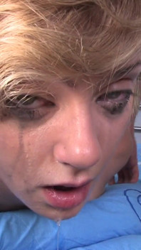 Extreme deepthroat with blonde teen