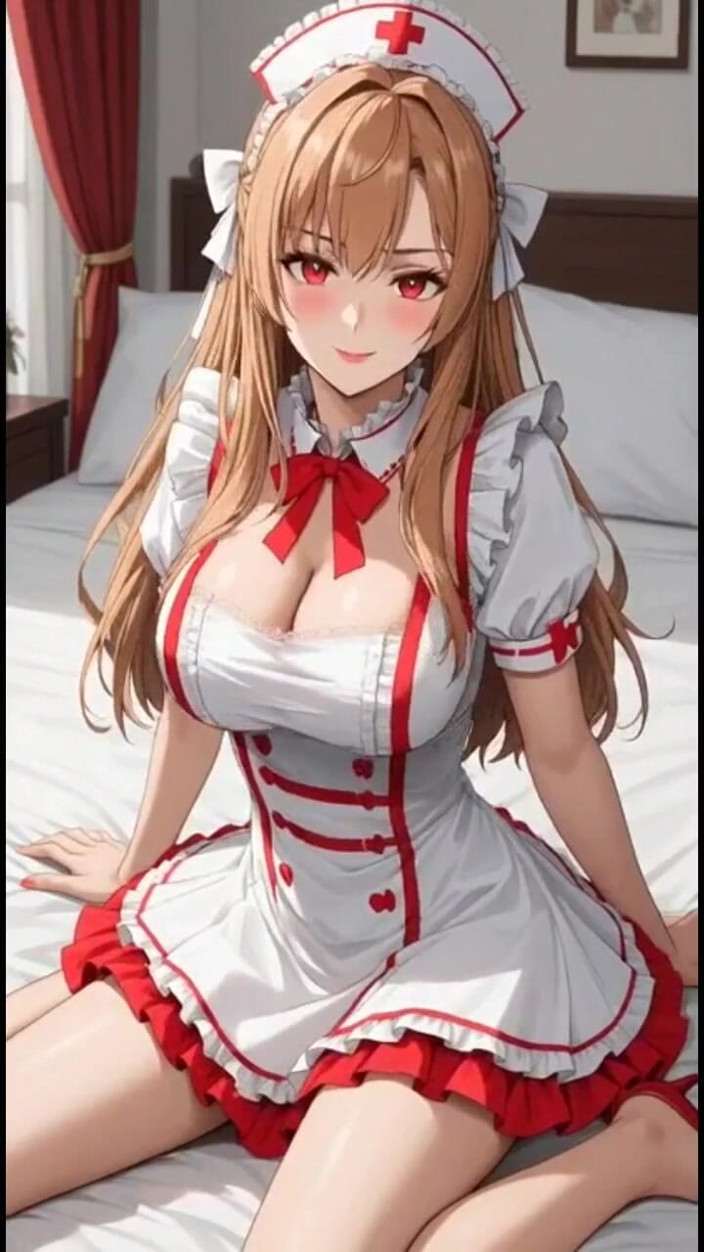 Hot girl dancing: 170. Yatak odasında ateşli anime hemşiresi ai animasyonu
