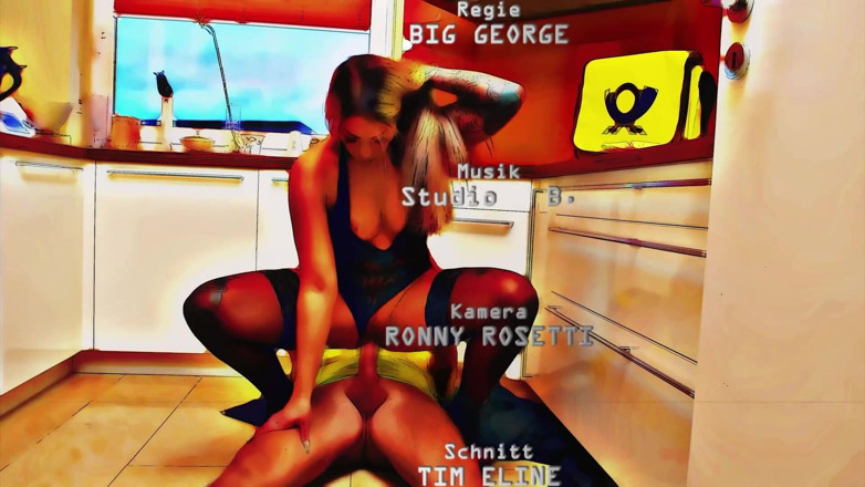 Erotic Planet X: Bionda viene martellata da un enorme cazzo in cucina