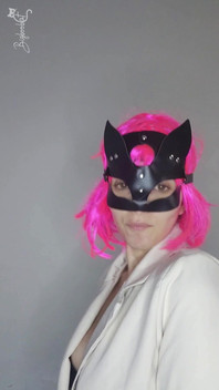 Explore My Pleasure with My Kitty Mask and Big Tits