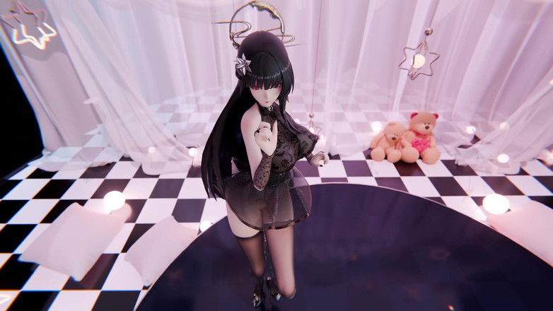 MikuMotion: [mmd] 精品excuse Me 淫纹; 脱衣舞; 黑丝; 喷水