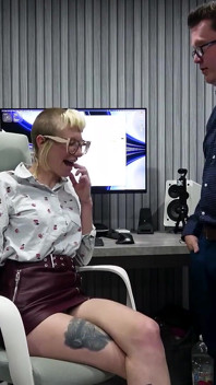 Office Slut #2 - Sucking the Bosses Cock