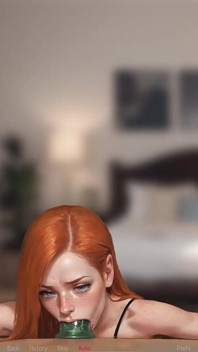 Remote Controlled Redhead Extreme Deepthroat & Gagging Training While Boyfriend Is Home - Mila Ai - by Addont