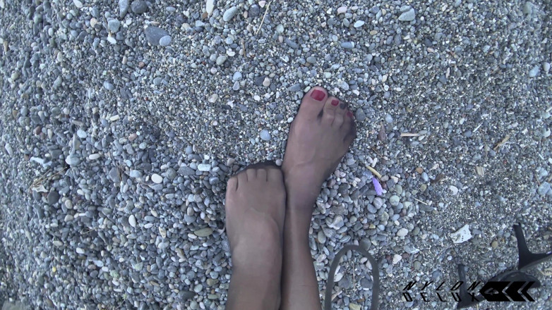 Nylondelux: Collant senza cuciture sulla spiaggia