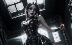 The queen of Satan: 在家里展示性感的大屁股