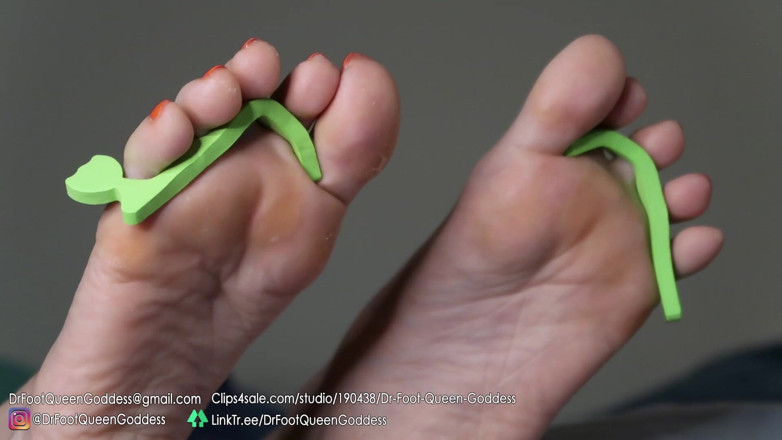 Dr. Foot Queen Goddess: Pedi egg pedicure (orange) part 5