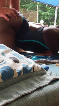 He Suddenly Pulls My Bathing Suit to the Side and Fucks Me in the Pool