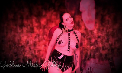 Goddess Misha Goldy: Make me much powerful with your hot sperm! Jerk for...