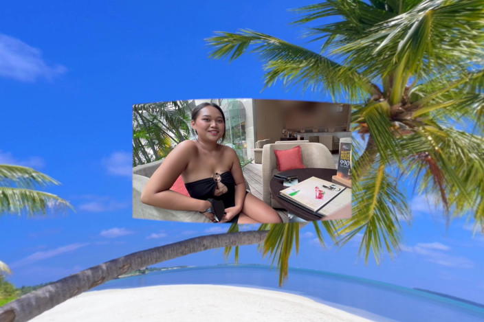 VRinAsia: Super Cute Thai Teen Student First White Dick Ever