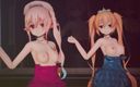 Mmd anime girls: MMD R-18, des filles anime dansent, clip sexy 351