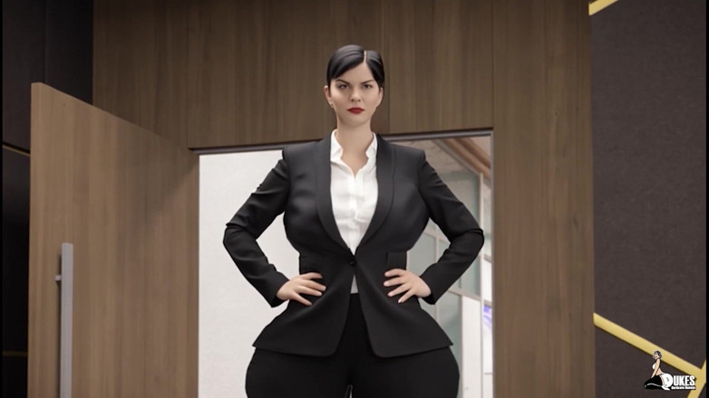 Dukes Hardcore Honeys: Black Boss Invites His Big Butt Lesbian Employee to His...