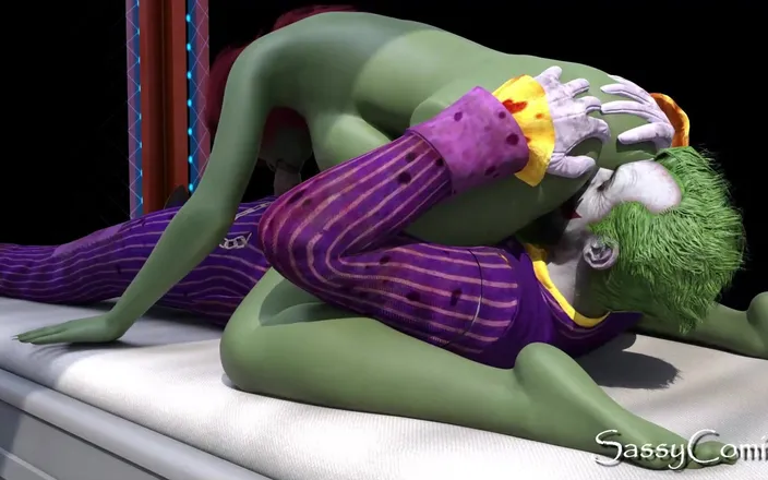 Sassy comics: Joker Conjigual Visit from Poison Ivy at Mazimum Security Prison -...